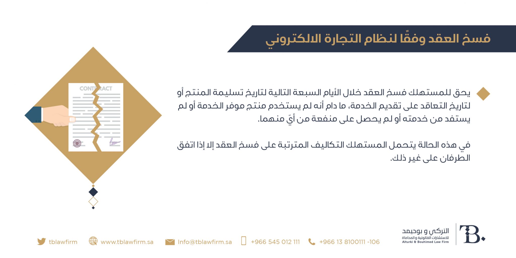 حقوق المستهلك الواردة في نظام التجارة الإلكترونية